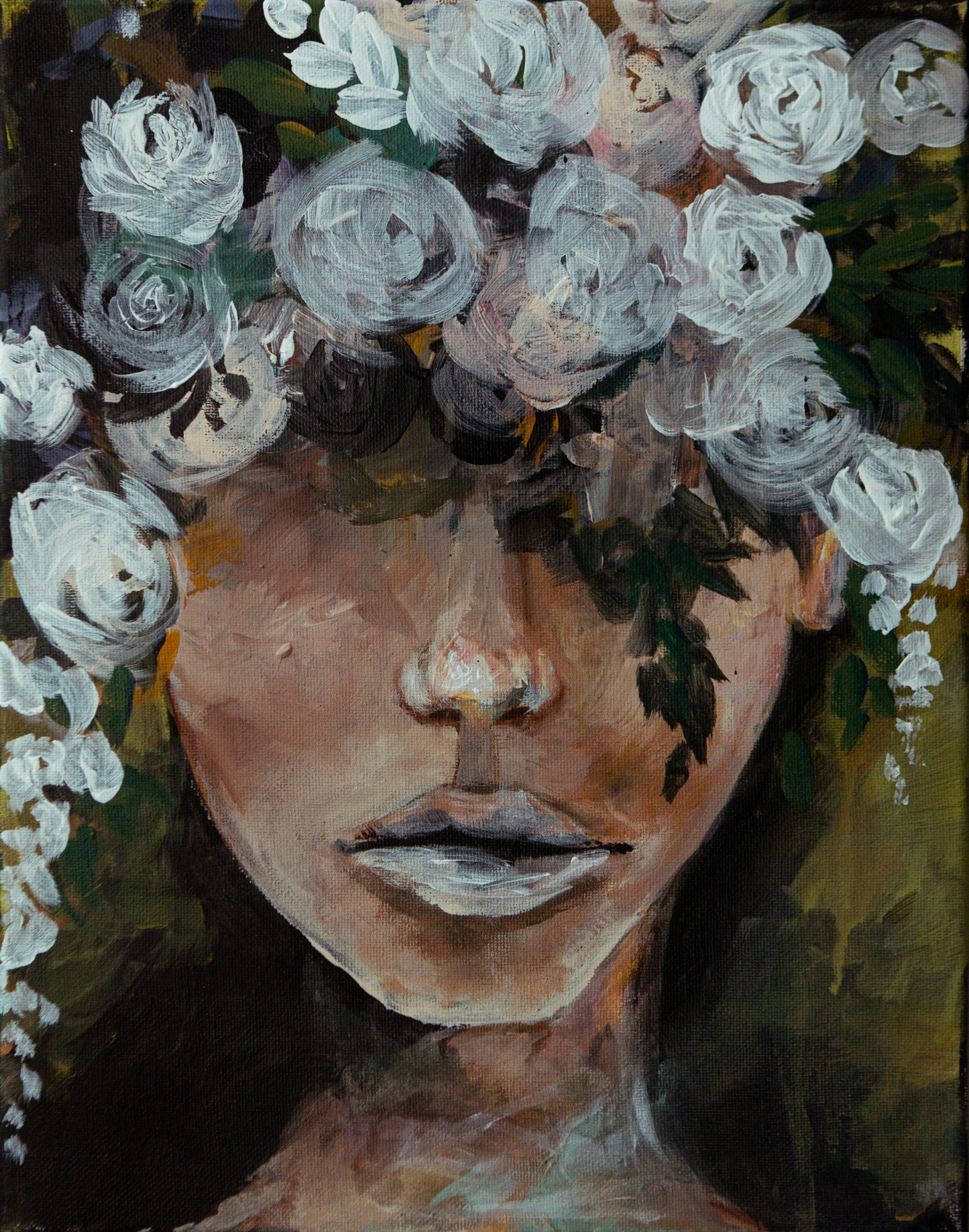 Fine art prints, seattle artist portrait and figure paintings of women floral contemporary artwork